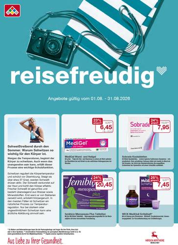 Flyer mit August-Angeboten
