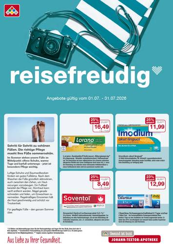 Flyer mit Juli-Angeboten