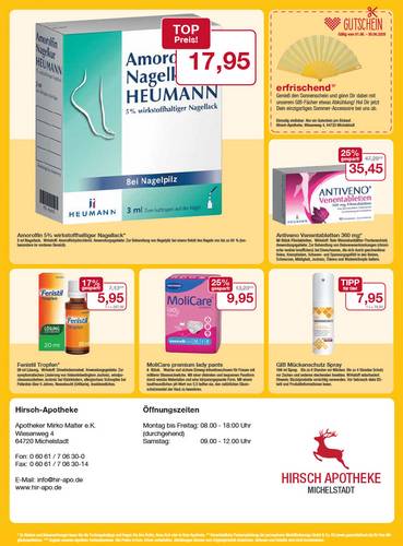 Flyer mit Juni-Angeboten