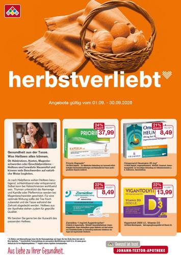 Flyer mit September-Angeboten
