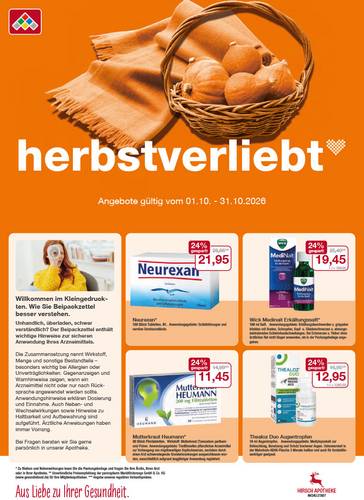 Flyer mit Oktober-Angeboten