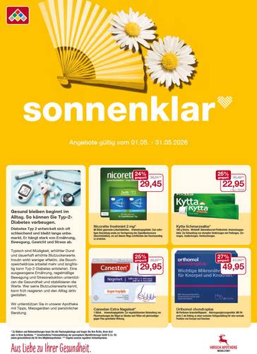 Flyer mit Mai-Angeboten