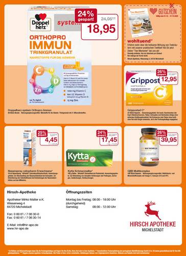 Flyer mit Oktober-Angeboten