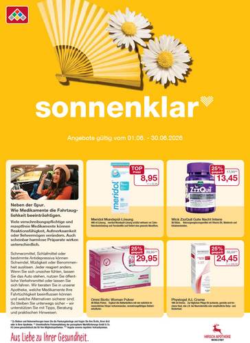 Flyer mit Juni-Angeboten